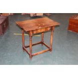 Oak rectangular table,