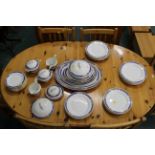 Imperial Porcelain Wedgwood Asia pattern part dinner service, tureens, tea plates, ashettes,