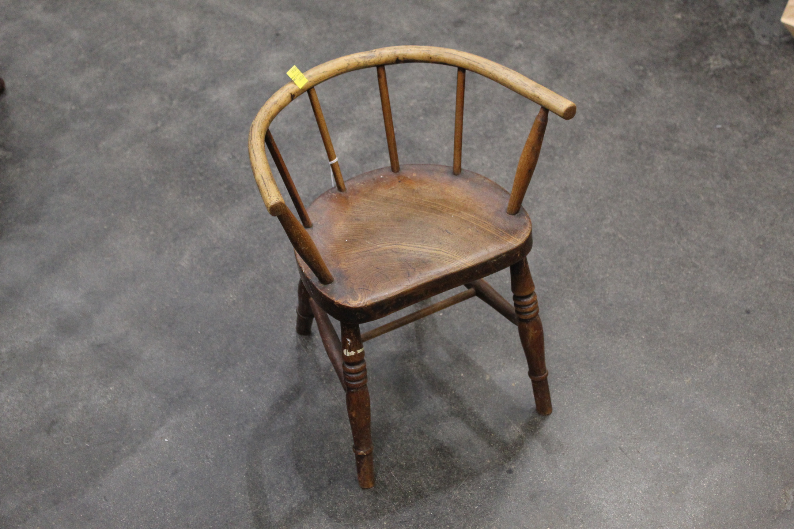 19th century oak child's chair