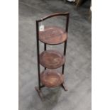 Early 20th century folding cake stand