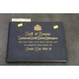 Hardback book Roll of Honour, London, North Western Railway Men,