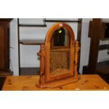 Pine dressing table mirror