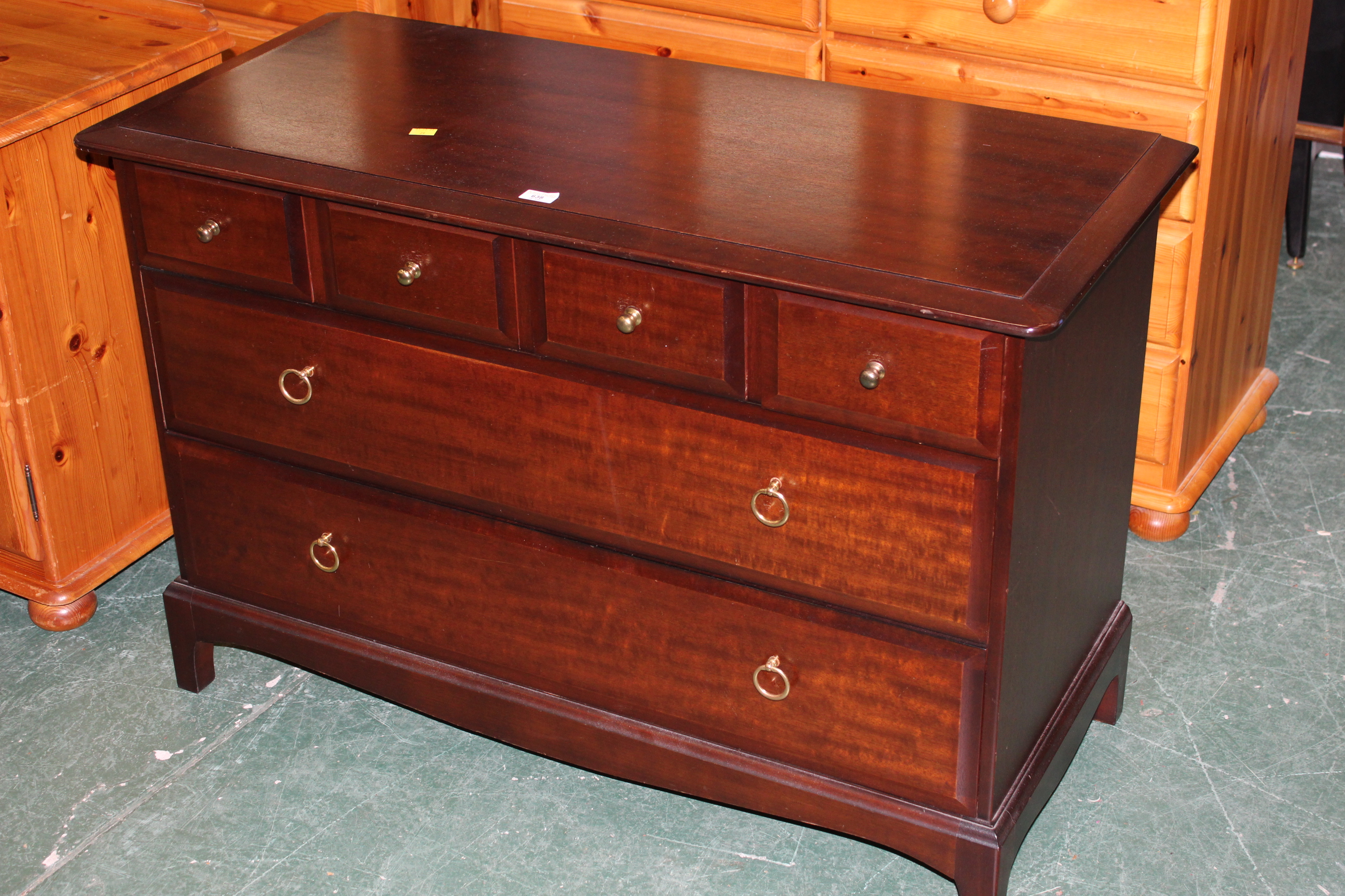 Stag 6 drawer chest, height 70 cm,