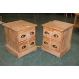 Two pine chests