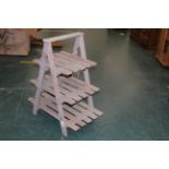 Pine three tier plant stand