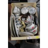 Box of part tea set,