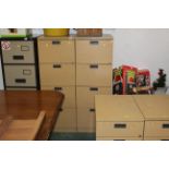 Modern 4 drawer wooden filing cabinet