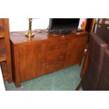 Modern chunky sideboard with 3 drawers and 2 cupboards,