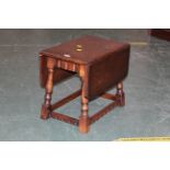 Oak drop leaf coffee table