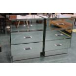Pair of Next bedside chests with bevelled drawers