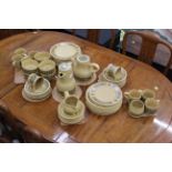 Vintage Kiln Craft part tea & dinner service, dinner plates, tea plates, cups saucers, teapot,