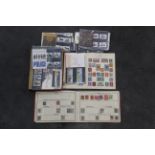 Box of mixed GB stamps in presentation packs and 2 stamp albums