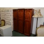 Three Ducal pine single wardrobes,