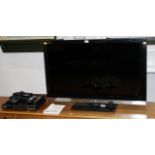 Sharp 40" flat screen TV, DVD player,