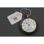 Gold plated pocket watch