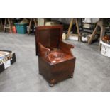 Small mahogany child's commode,