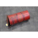 Asbestos fire blanket container