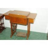 Table mounted Singer sewing machine