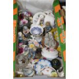 Box of ornaments, love scene ornament, glassware,