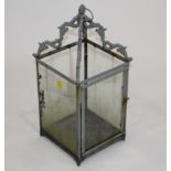 Metal and glass lantern,
