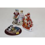 Marks & Rosenfeld group figurine, Staffordshire vase,