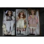 Three Alberon & Knightsbridge Collection porcelain dolls - Olivia,