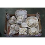Box of Colclough china and Royal Grafton bone china