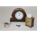 Vintage French mantle clock, height 15 cm,