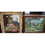 Still life needlework and cottage needlework