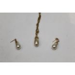 9 ct gold chain, length 25 cm,