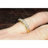 18 ct gold and diamond ring,