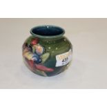 Small Moorcroft vase, mid 20th century, height 17.