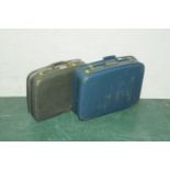 Two vintage suitcases,