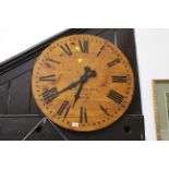 Vintage style pine Alex Mitchell of Glasgow wall clock