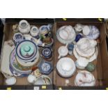 Two boxes of tableware to include Shelley,