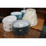 Assorted new lamp shades