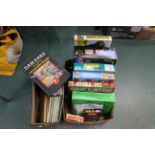 Two boxes of board games,