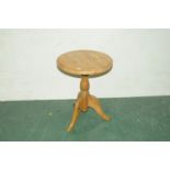 Modern pine circular topped occasional table,