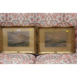 2 gilt framed R Southey landscape prints