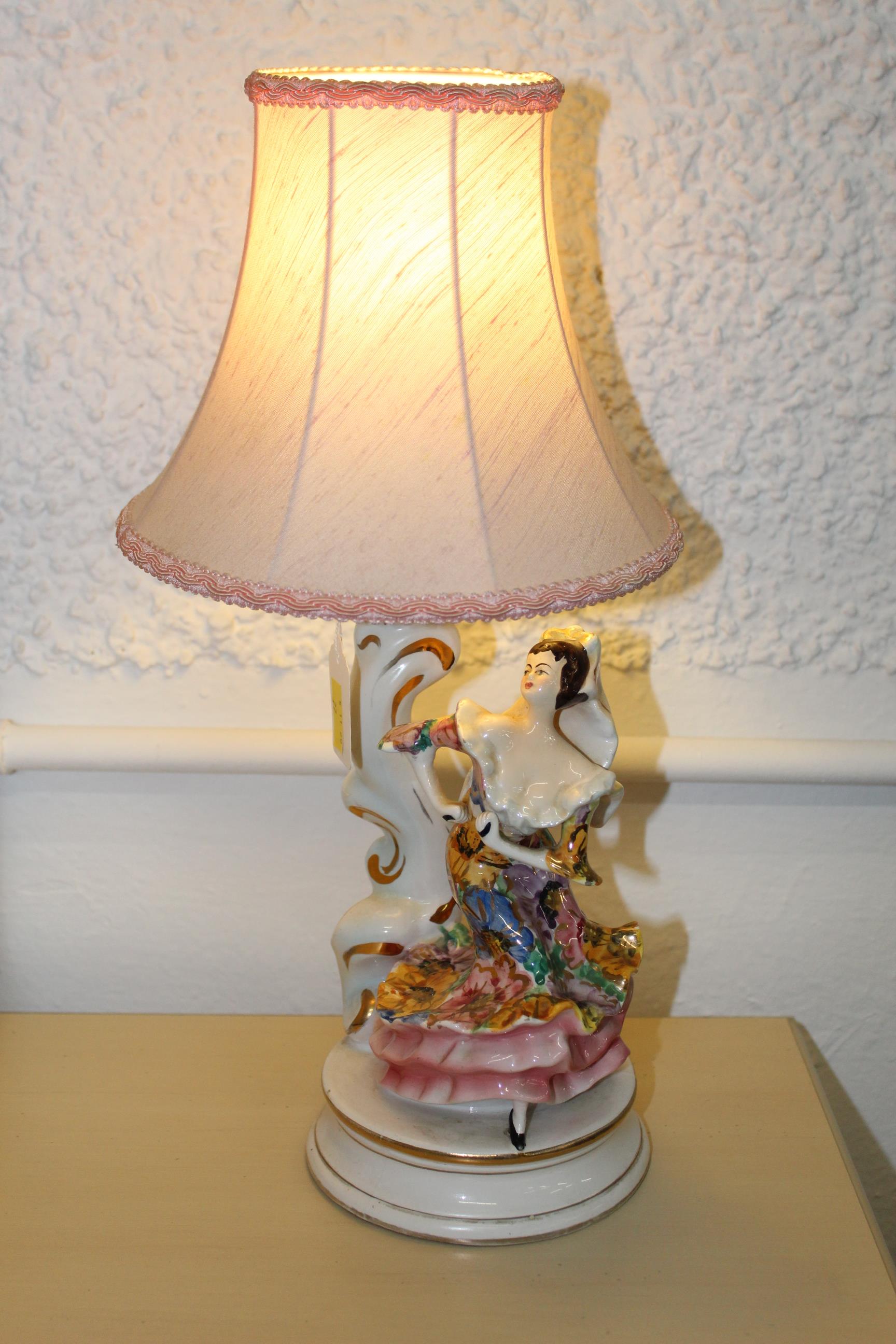 Italian figural table lamp,