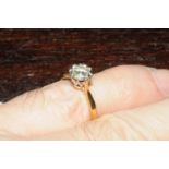 18 ct gold diamond solitaire ring