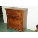 Oak chest of drawers,