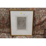 Gilt framed Italian style drawing