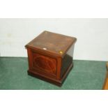 Edwardian inlaid cupboard with lift up top