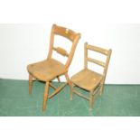Kitchen chair and child's chair
