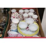 Box of Maxwell Williams Rosebud tableware,