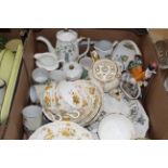 Box of Royal Albert tableware,