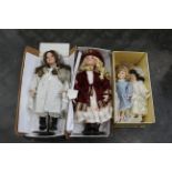 Two porcelain collectors' dolls by Alberon - Katy and Charlotte,