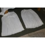 Two late 19th century or earlier 20th century cotton ladies underskirts,