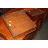 A Victorian clerks pine writing slope,